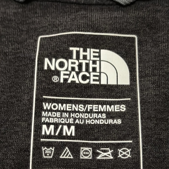 Like New The North Face Wmns Tee-Sz M-Charcoal/Gold Logo-Short Sleeve-Polyester - Picture 14 of 15